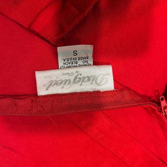 Rare NWOT Dixiefried Red Glamour Girl Vixen Vamp Top S - Picture 3 of 5